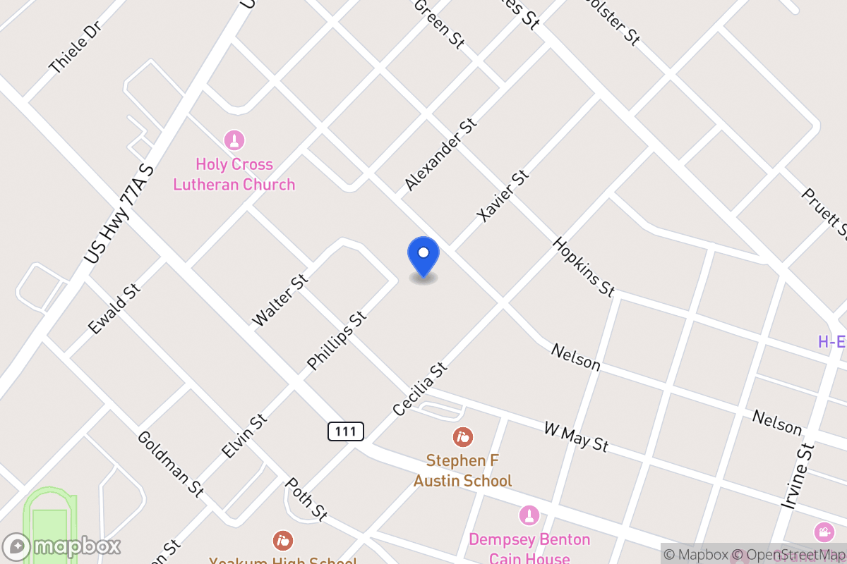 Map of Burkett, Yoakum, Tx 77995, Yoakum
