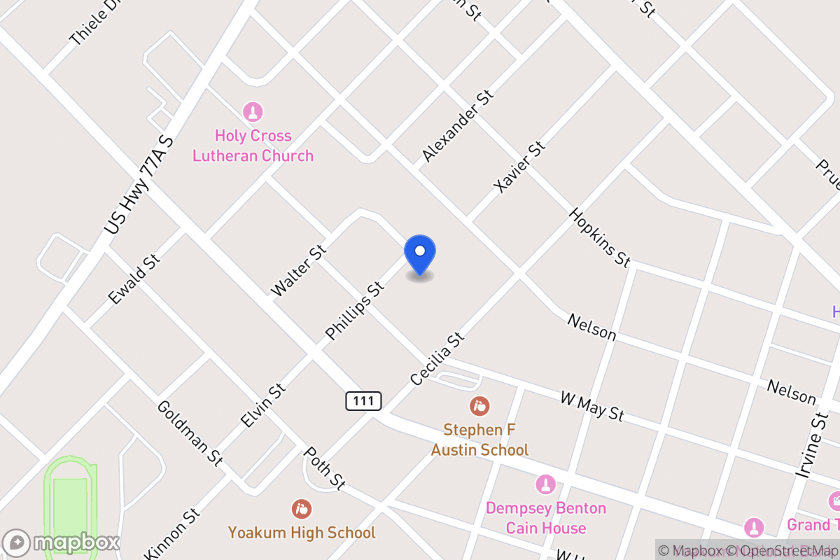 Map of Burkett, Yoakum, Tx 77995, Yoakum
