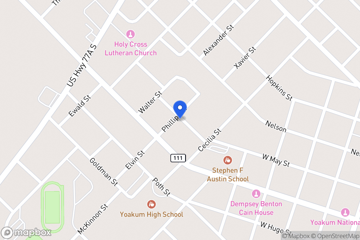 Map of 818 May                 , Yoakum, Tx 77995, Yoakum