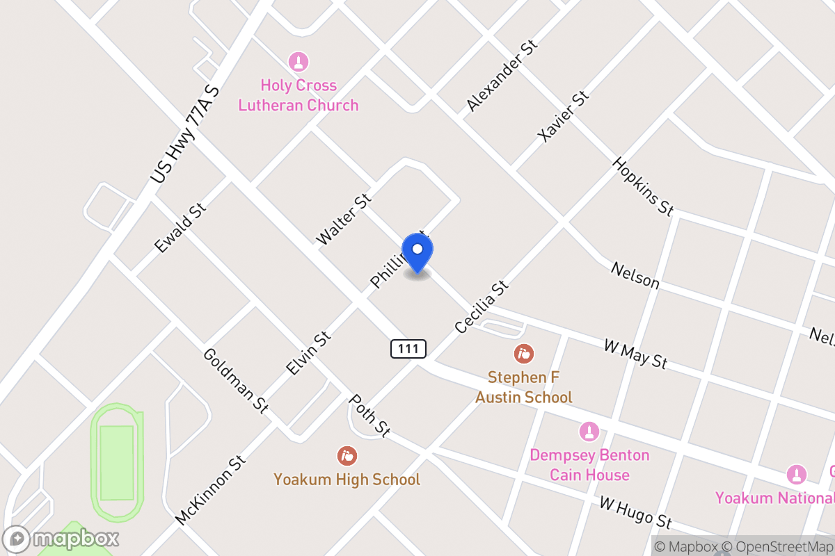 Map of 814 May, Yoakum, Tx 77995, Yoakum