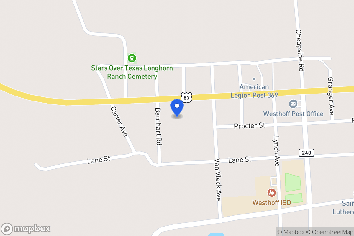 Map of Lee Ave, Westhoff, Tx 77994, Westhoff