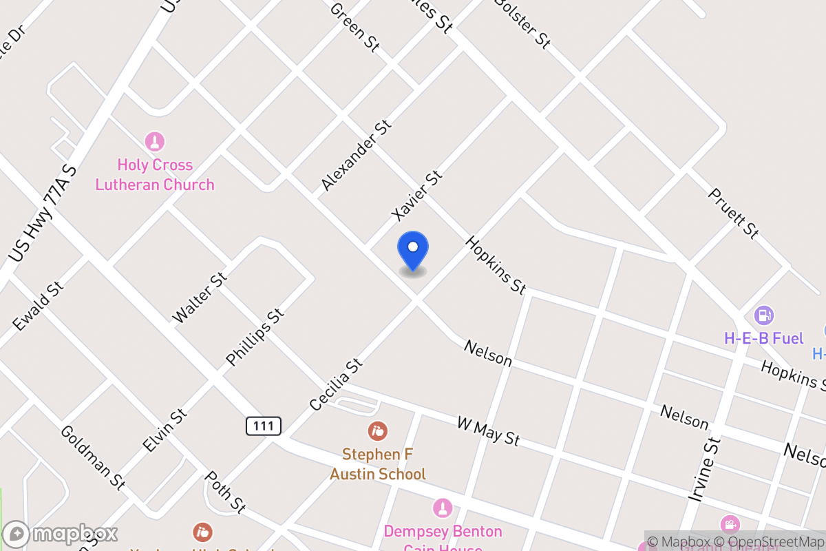 Map of 703 Nelson, Yoakum, Tx 77995, Yoakum