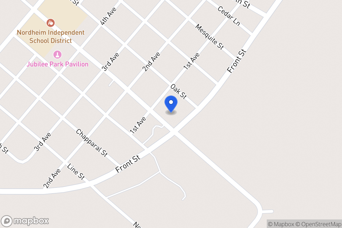 Map of 107 Broadway, Nordheim, Tx 78141, Nordheim