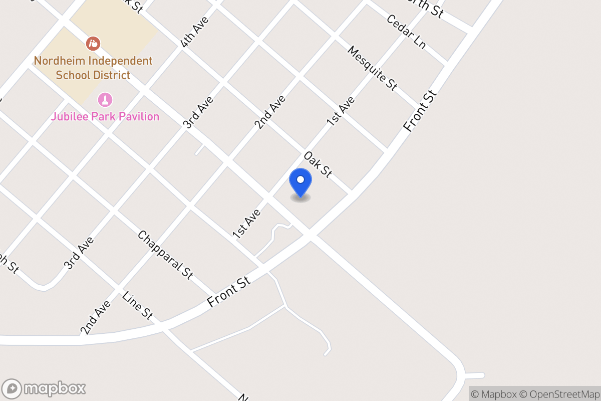 Map of 109 Broadway, Nordheim, Tx 78141, Nordheim