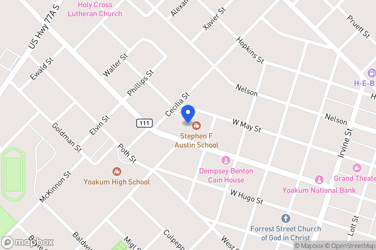 Map of Bovine, Yoakum, Tx 77995, Yoakum