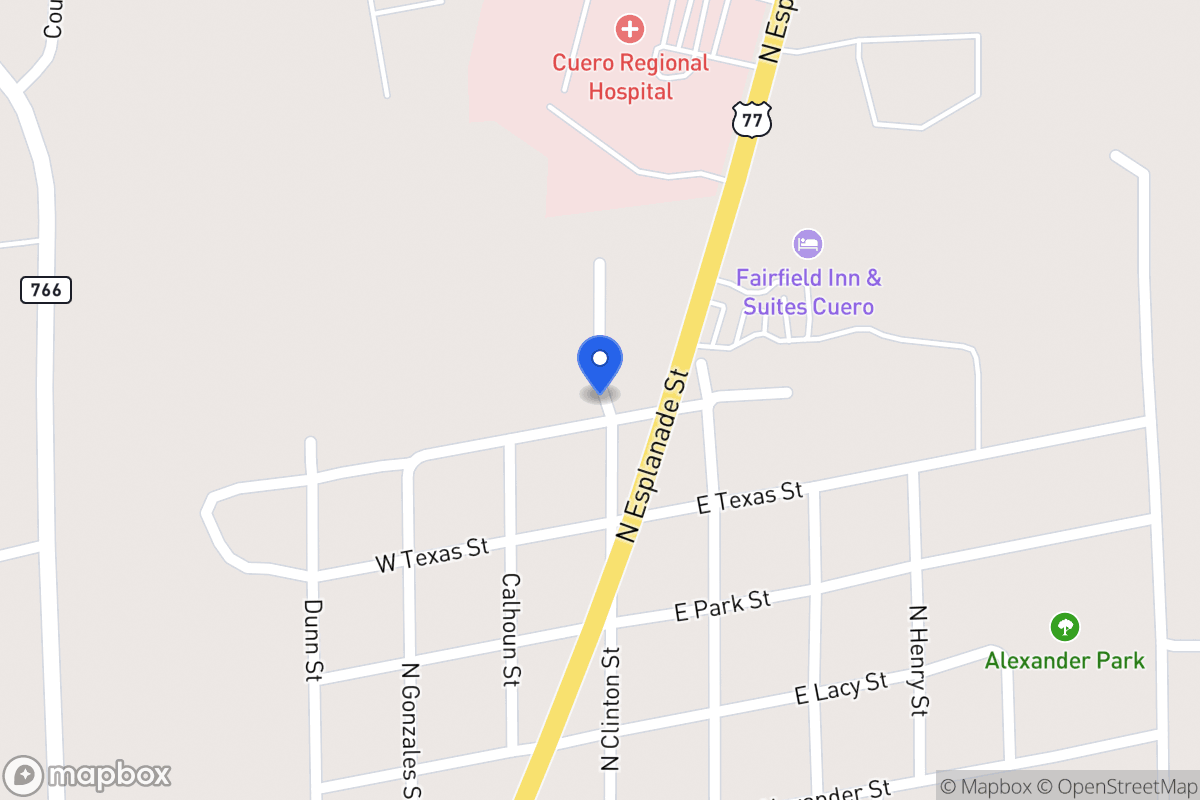 Map of 104 North, Cuero, Tx 77954, Cuero