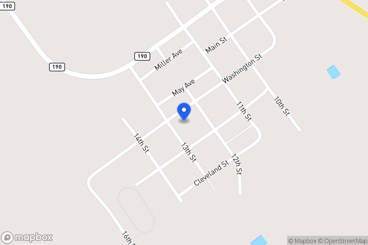 Map of 1256 W Washington St , Asherton, Tx, Asherton