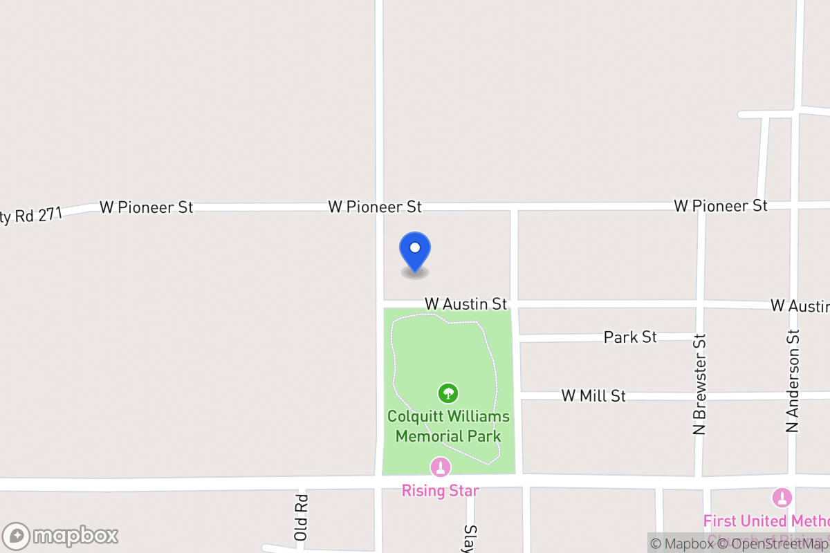 Map of 704 W Austin , Rising Star, Tx 76471, Rising Star
