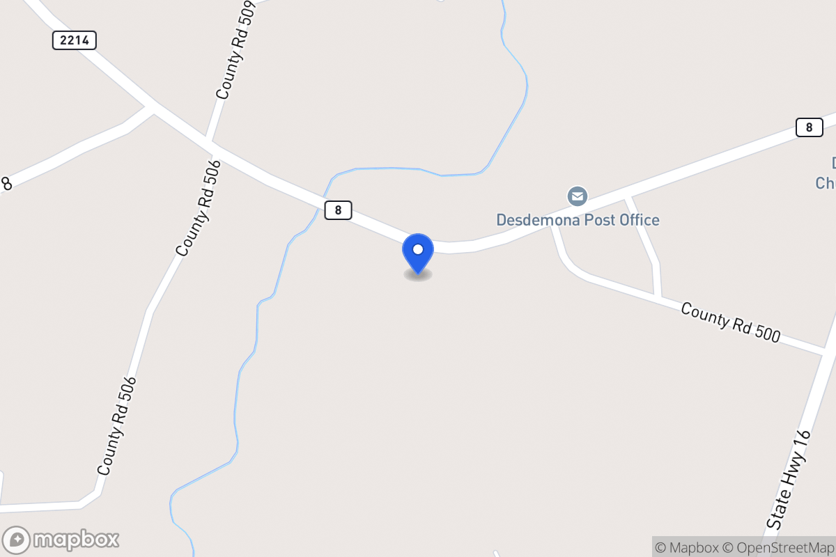 Map of 6001  Hwy 8 (West Of School) , Desdemona, Tx 76445, Desdemona