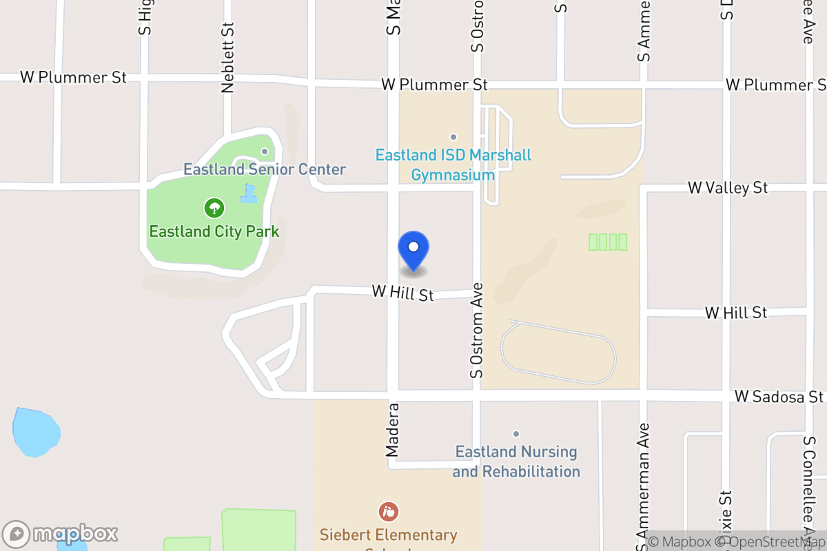 Map of 516 S Madera , Eastland, Tx 76448, Eastland