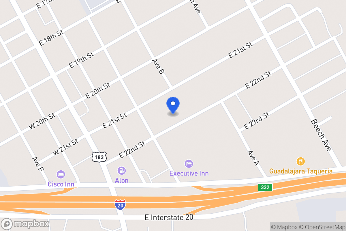 Map of 315 E 22nd , Cisco, Tx 76437, Cisco