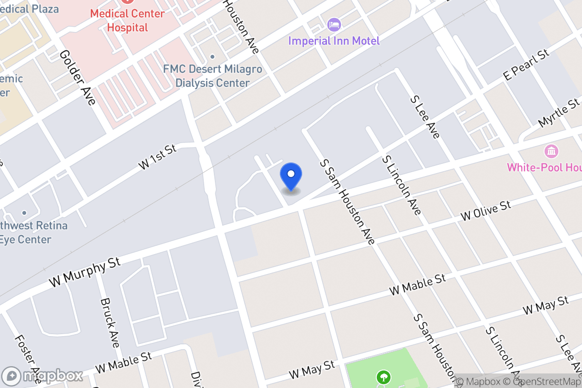 Map of 500 W Pearl St, Ector County, Tx