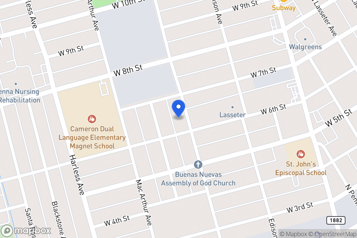 Map of 607   Vine Ave, Ector County, Tx