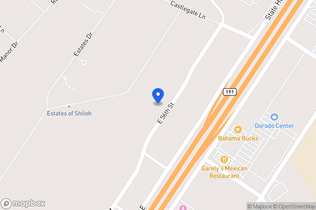 Map of 0 E 56th St, Ector County, Tx