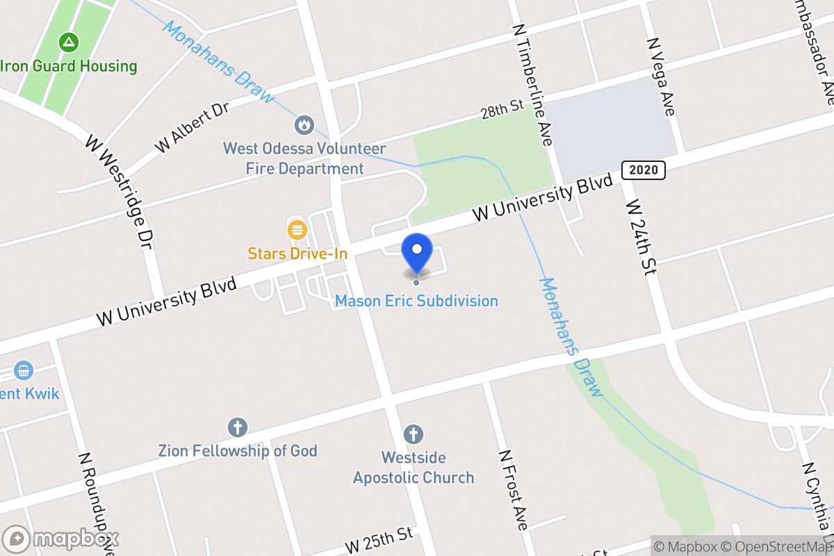 Map of 8817 W University Blvd, Ector County, Tx