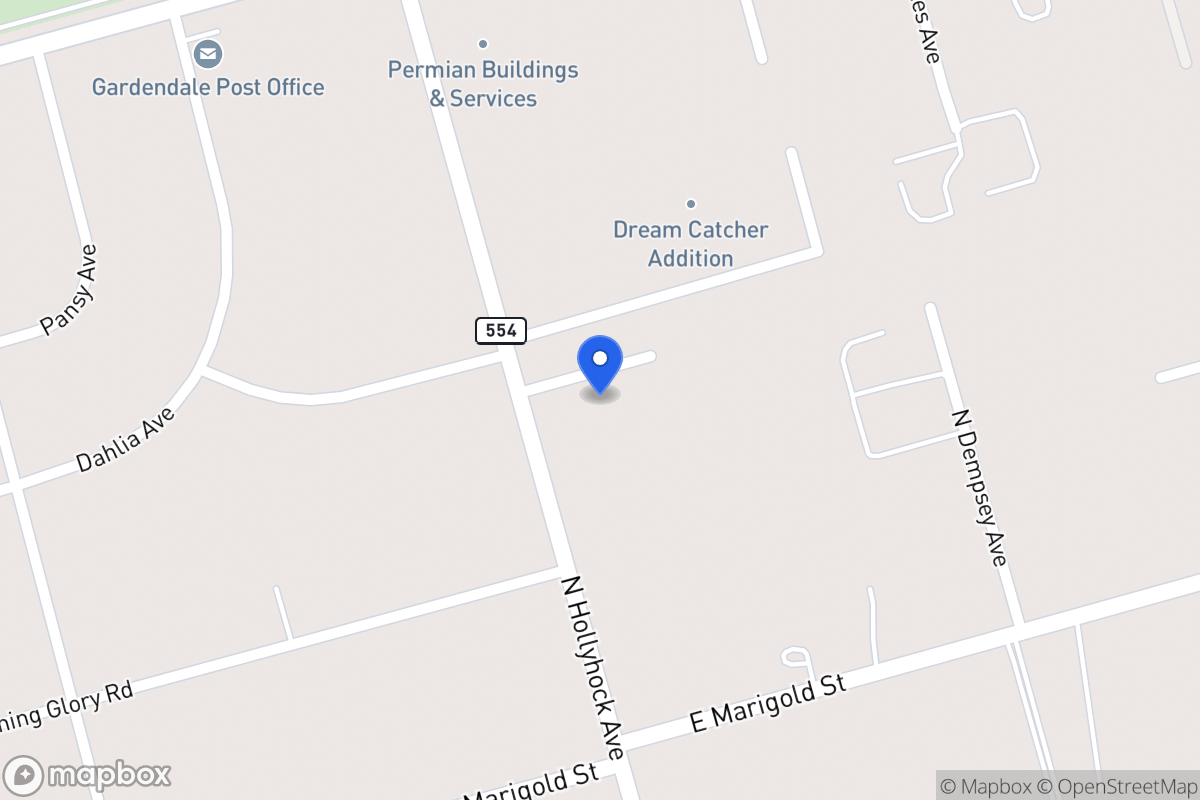 Map of 0 N Hollyhock Ave, Ector County, Tx