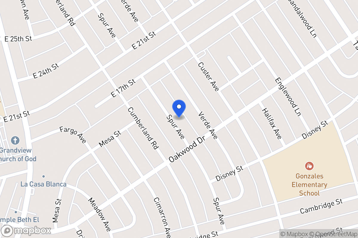 Map of 1601   Castle Rd, Ector County, Tx