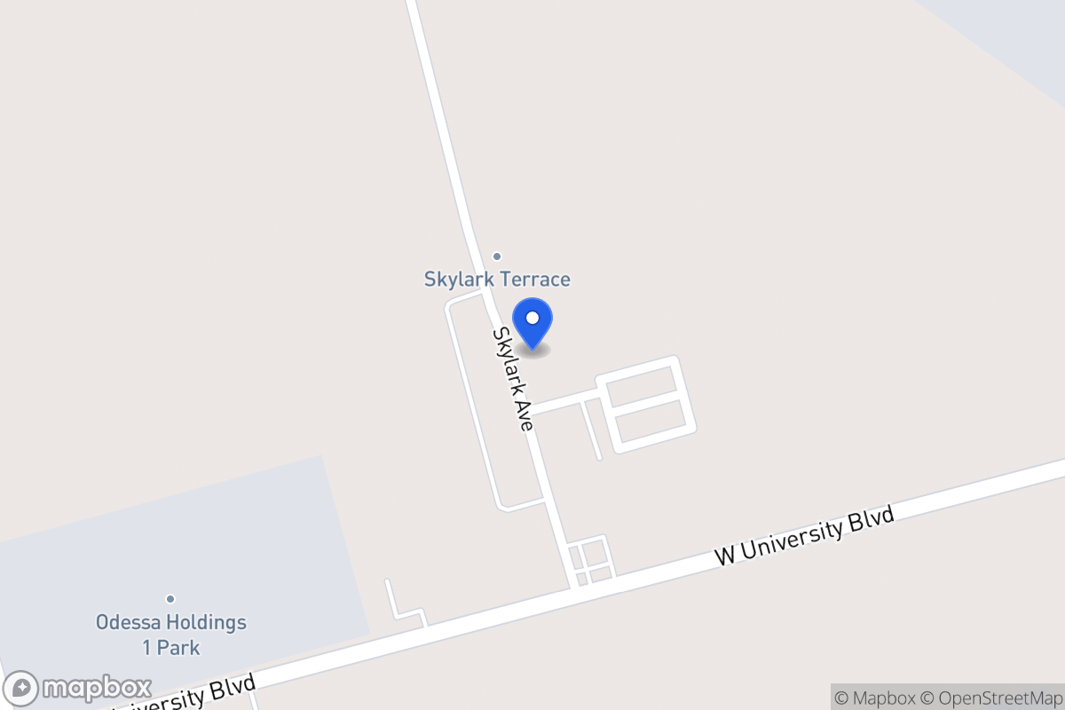 Map of 2970 N Skylark Ave, Ector County, Tx