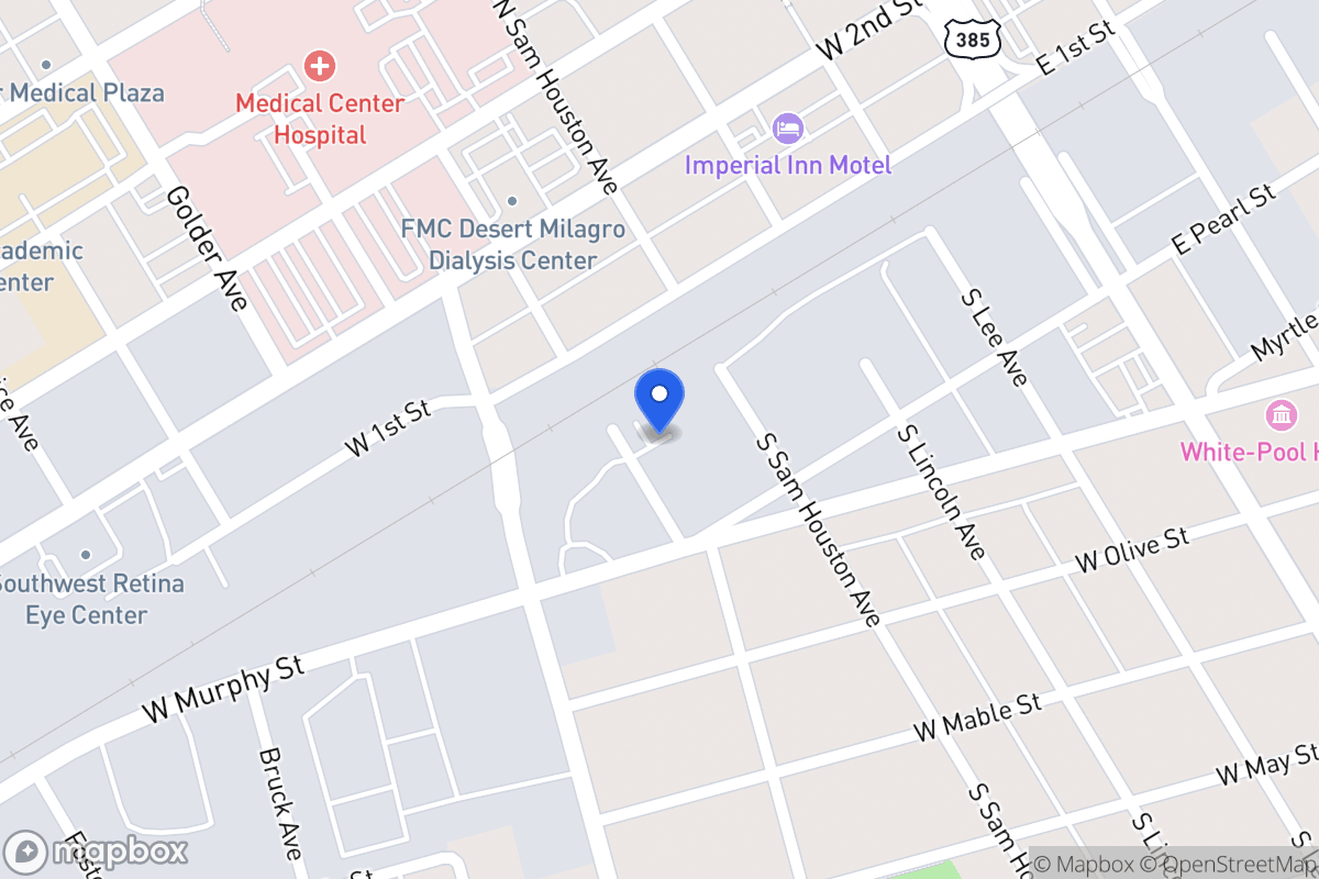 Map of 201 S Washington Ave, Ector County, Tx