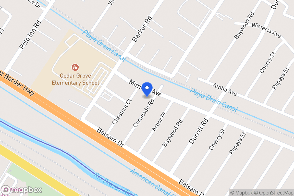 Map of 203  Coronado Rd, El Paso, Tx 79915, El Paso