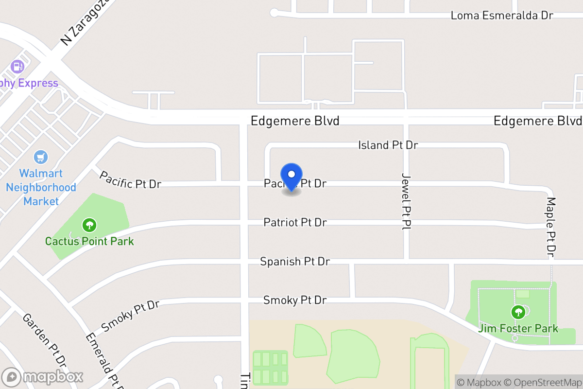 Map of 14262  Pacific Point Dr, El Paso, Tx 79938, El Paso