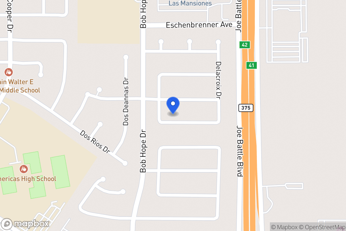 Map of 12237  Delacroix Dr, El Paso, Tx 79936, El Paso