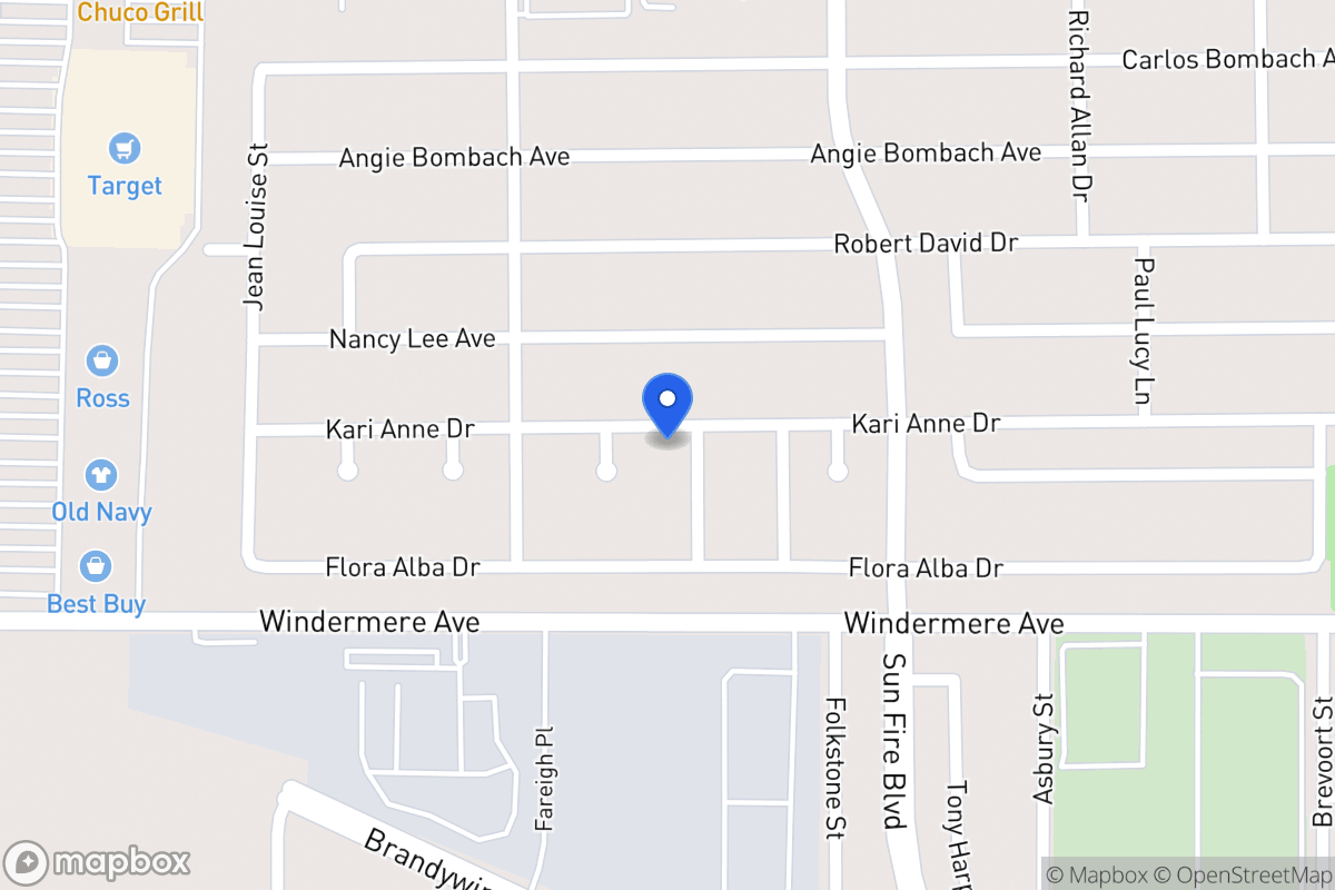 Map of 1729  Dana Michelle St, El Paso, Tx 79928, El Paso