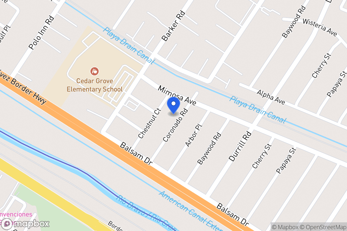 Map of 207  Coronado Rd, El Paso, Tx 79915, El Paso