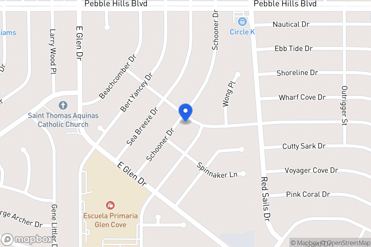 Map of 2716  Schooner Dr, El Paso, Tx 79936, El Paso