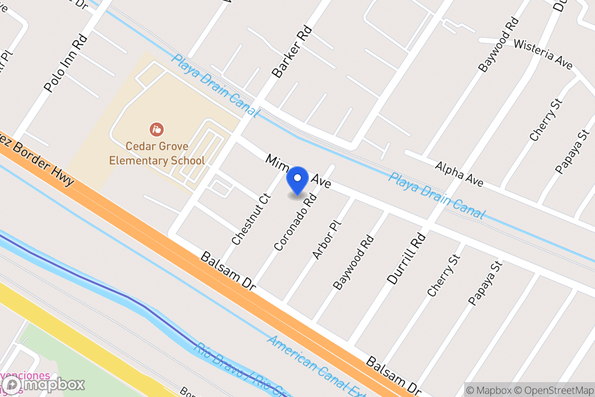 Map of 205  Coronado Rd, El Paso, Tx 79915, El Paso
