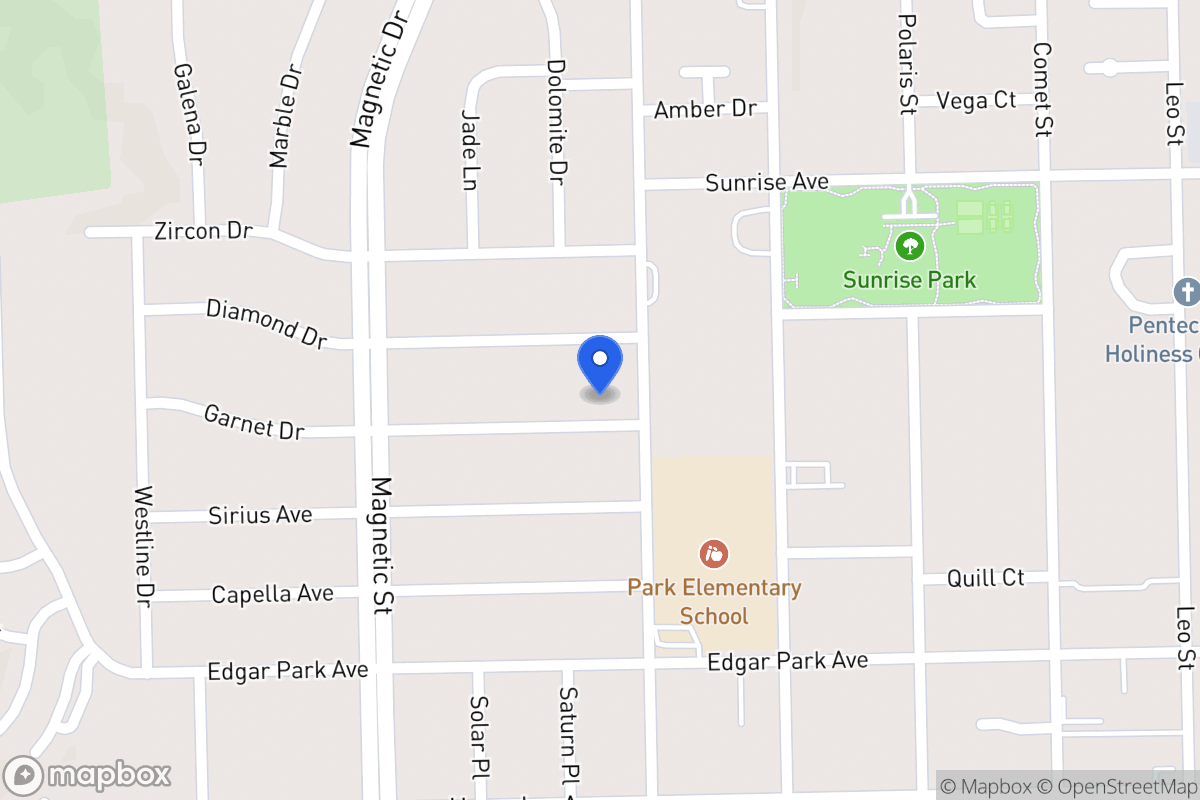 Map of 3507  Garnet Dr, El Paso, Tx 79904, El Paso