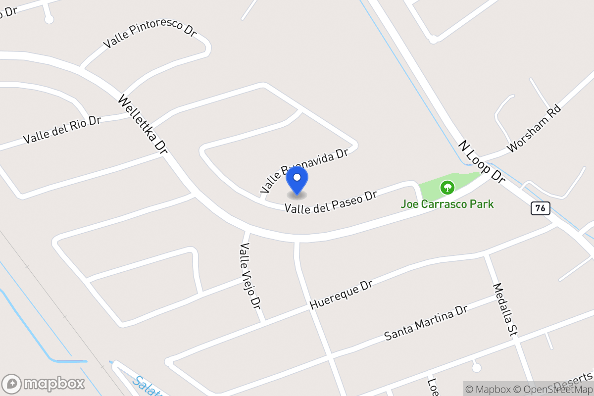 Map of 401  Valle Del Paseo Dr, Socorro, Tx 79927, Socorro