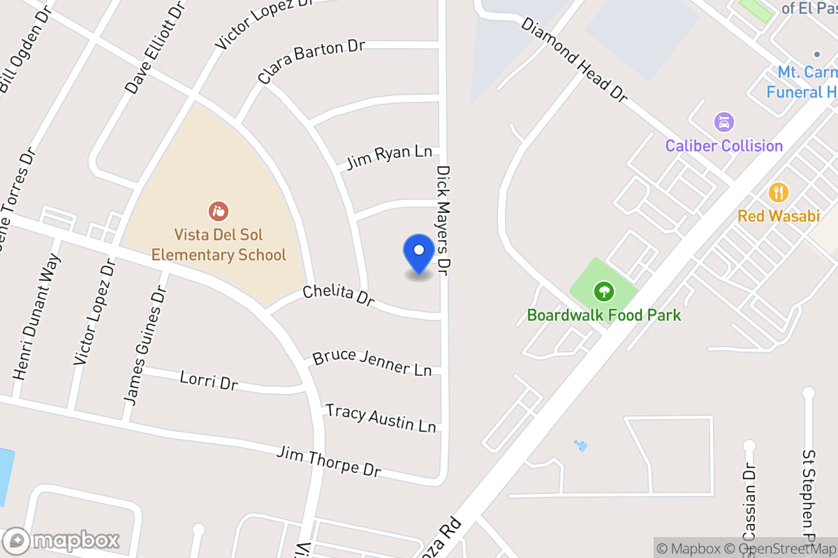 Map of 11808  Blanda Ct, El Paso, Tx 79936, El Paso