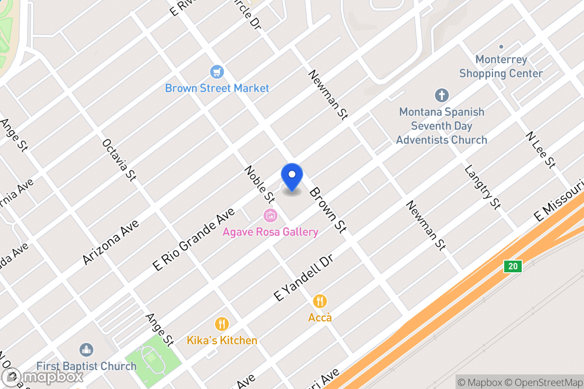 Map of 1211  Montana Ave, El Paso, Tx 79902, El Paso