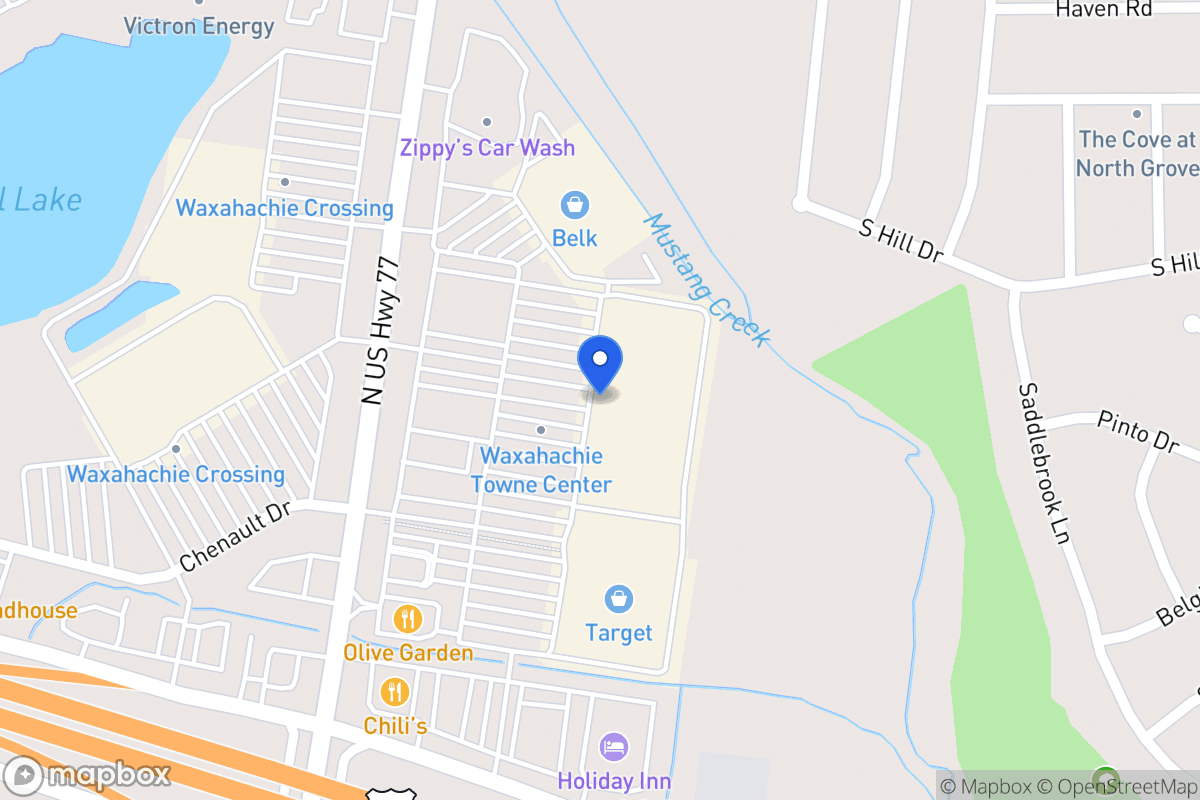 Map of 1420 N Highway 77  , Waxahachie, Tx 75165, Waxahachie