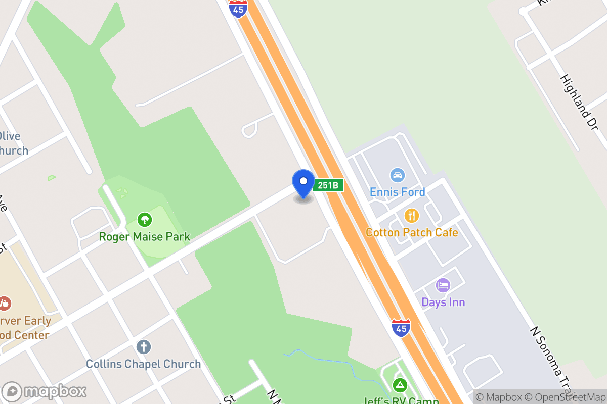 Map of Interstate 45  , Ennis, Tx 75119, Ennis