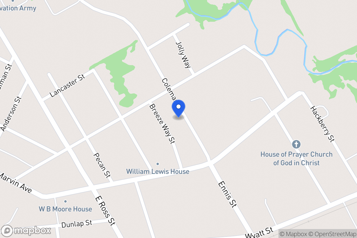 Map of 319   Coleman St, Waxahachie, Tx 75165, Waxahachie