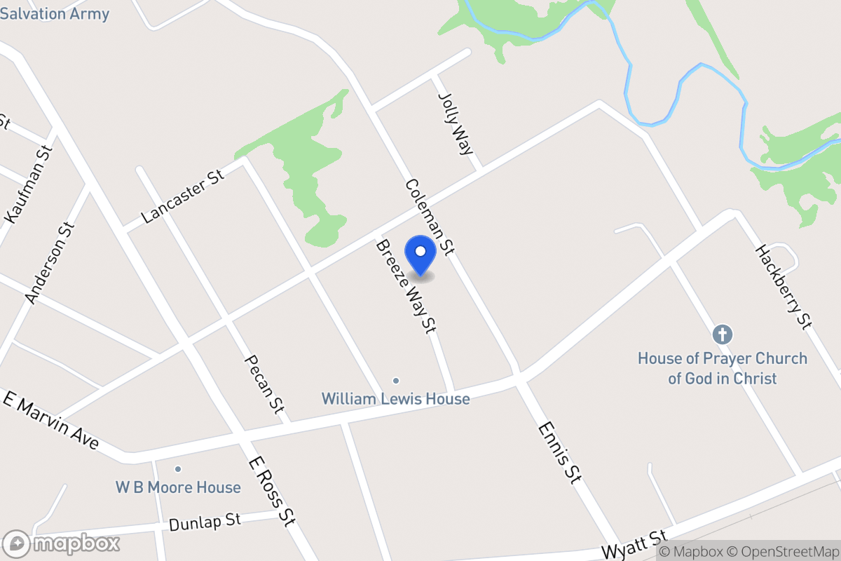 Map of 110   Breezeway St, Waxahachie, Tx 75165, Waxahachie