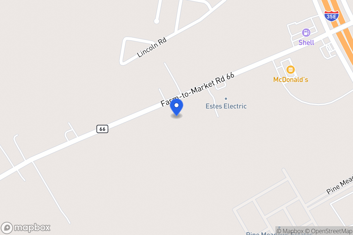 Map of 1651   Fm 66  , Waxahachie, Tx 75167, Waxahachie