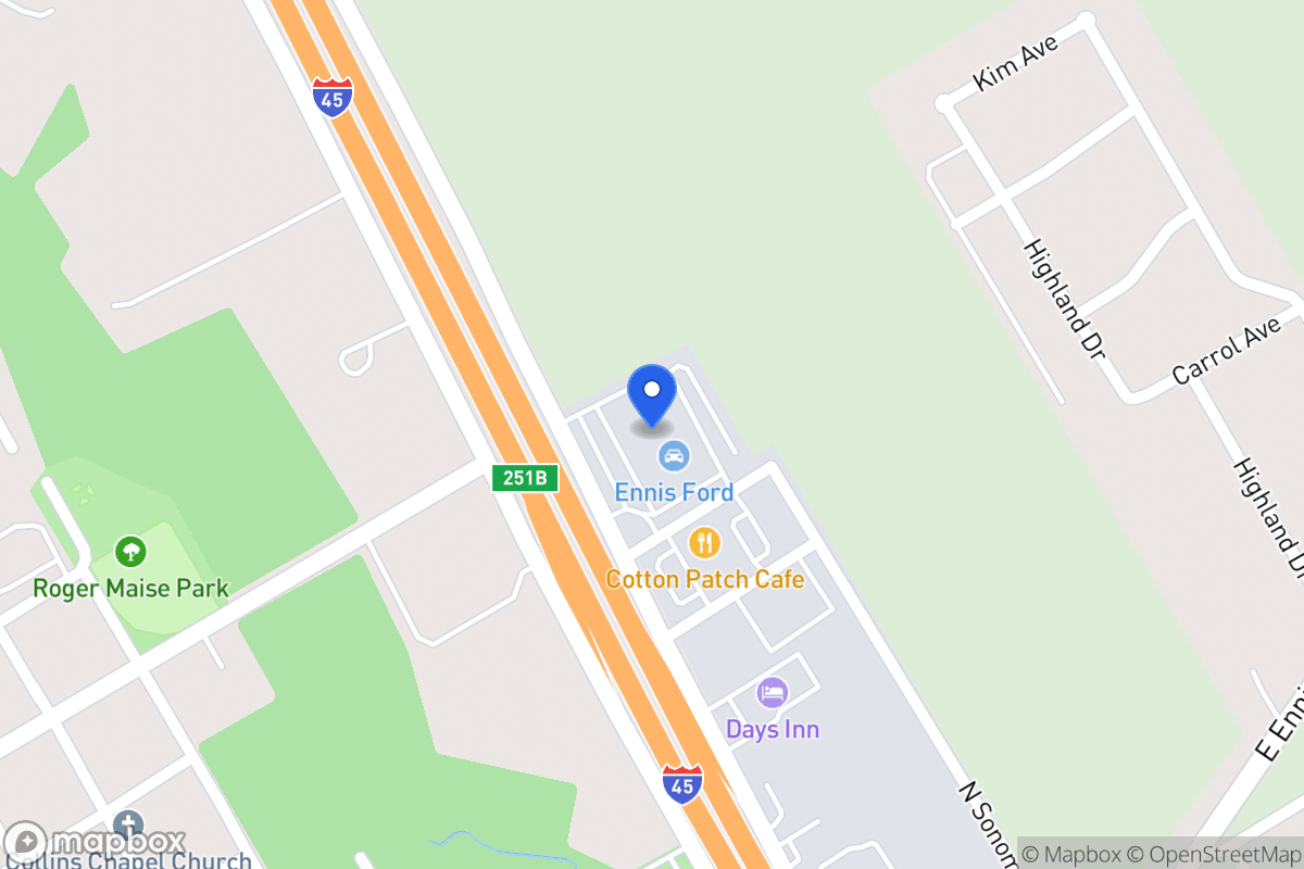 Map of 900 N Interstate 45  , Ennis, Tx 75119, Ennis