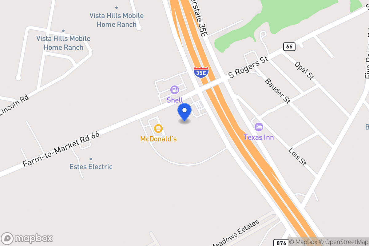 Map of E Fm 66  , Waxahachie, Tx 75167, Waxahachie