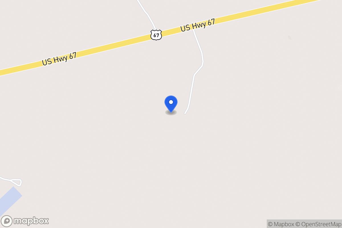 Map of 0  Us67 , , Tx