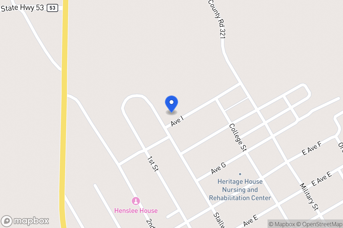 Map of Ave I , Rosebud, Tx 76570, Rosebud