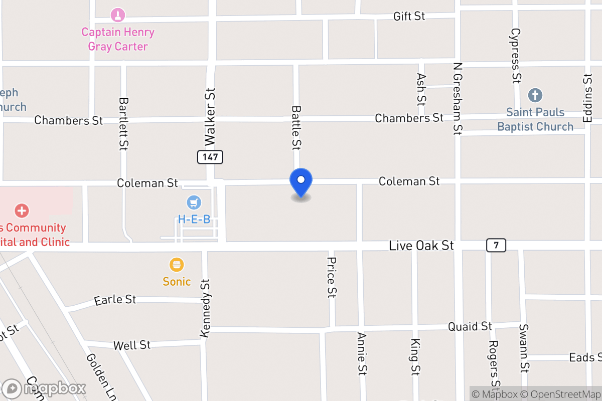 Map of 528  Coleman St , Marlin, Tx 76661, Marlin