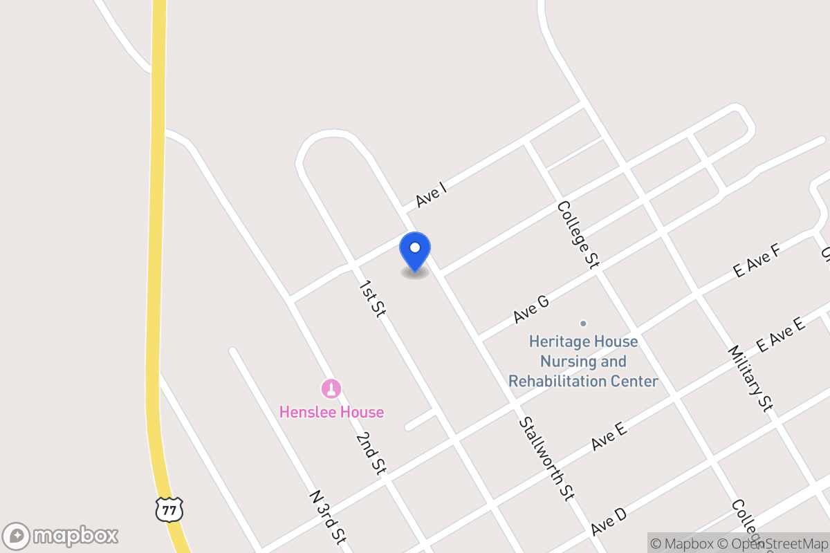 Map of 603 N Stallworth , Rosebud, Tx 76570, Rosebud