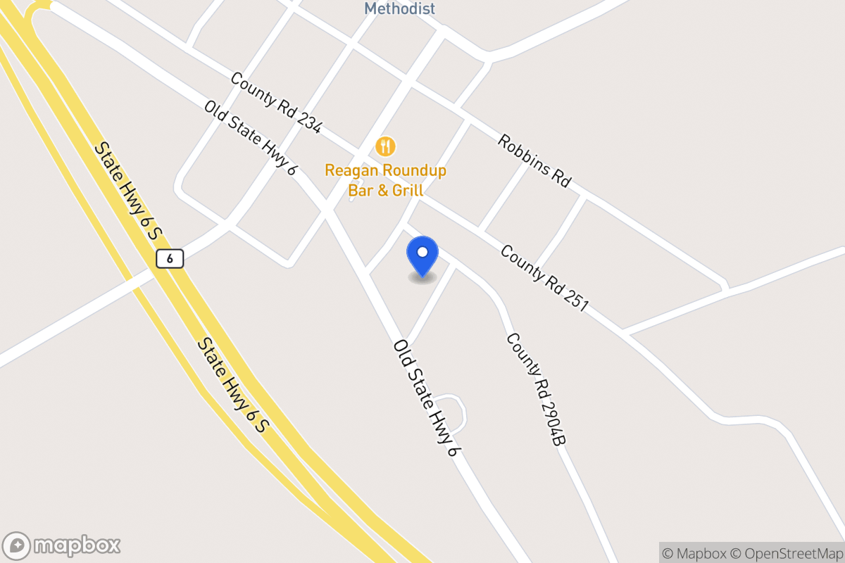 Map of Cr 2904-A , Reagan, Tx 76680, Reagan