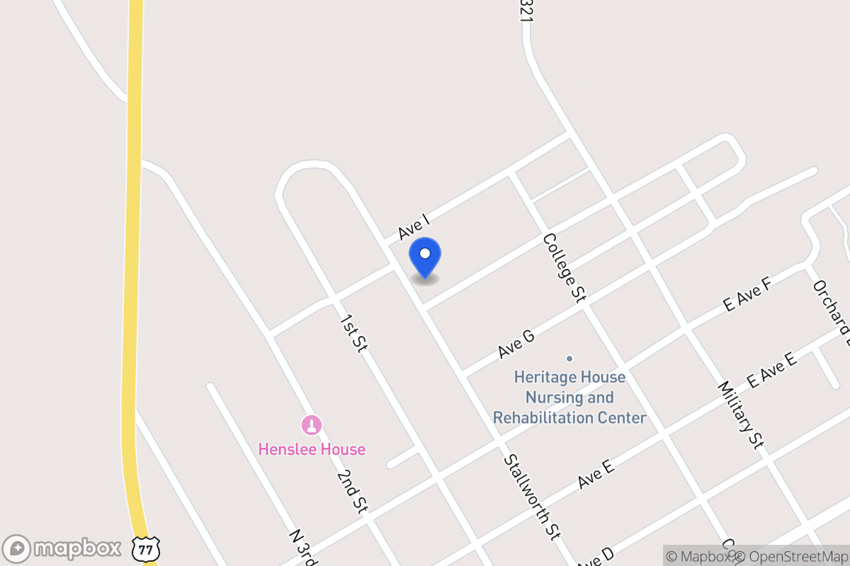 Map of 302 E Ave H , Rosebud, Tx 76570, Rosebud