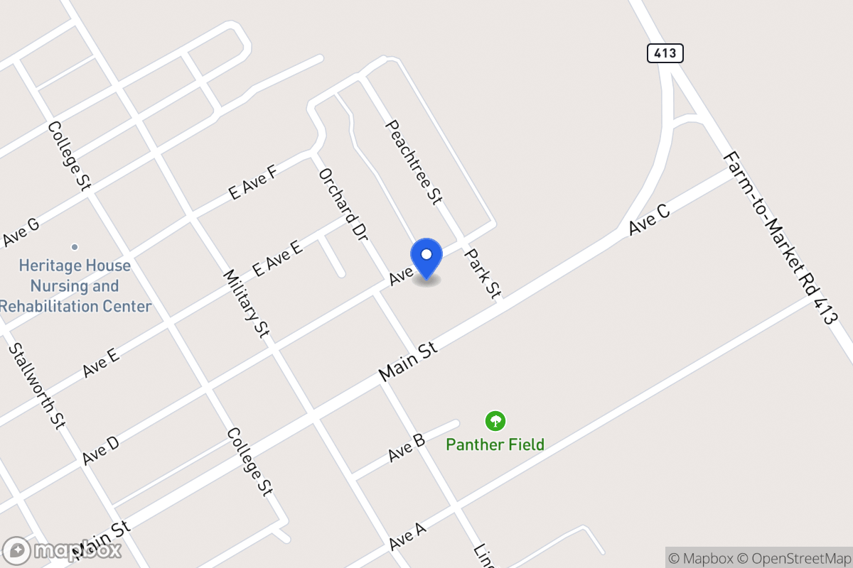 Map of 607 E Ave D , Rosebud, Tx 76570, Rosebud