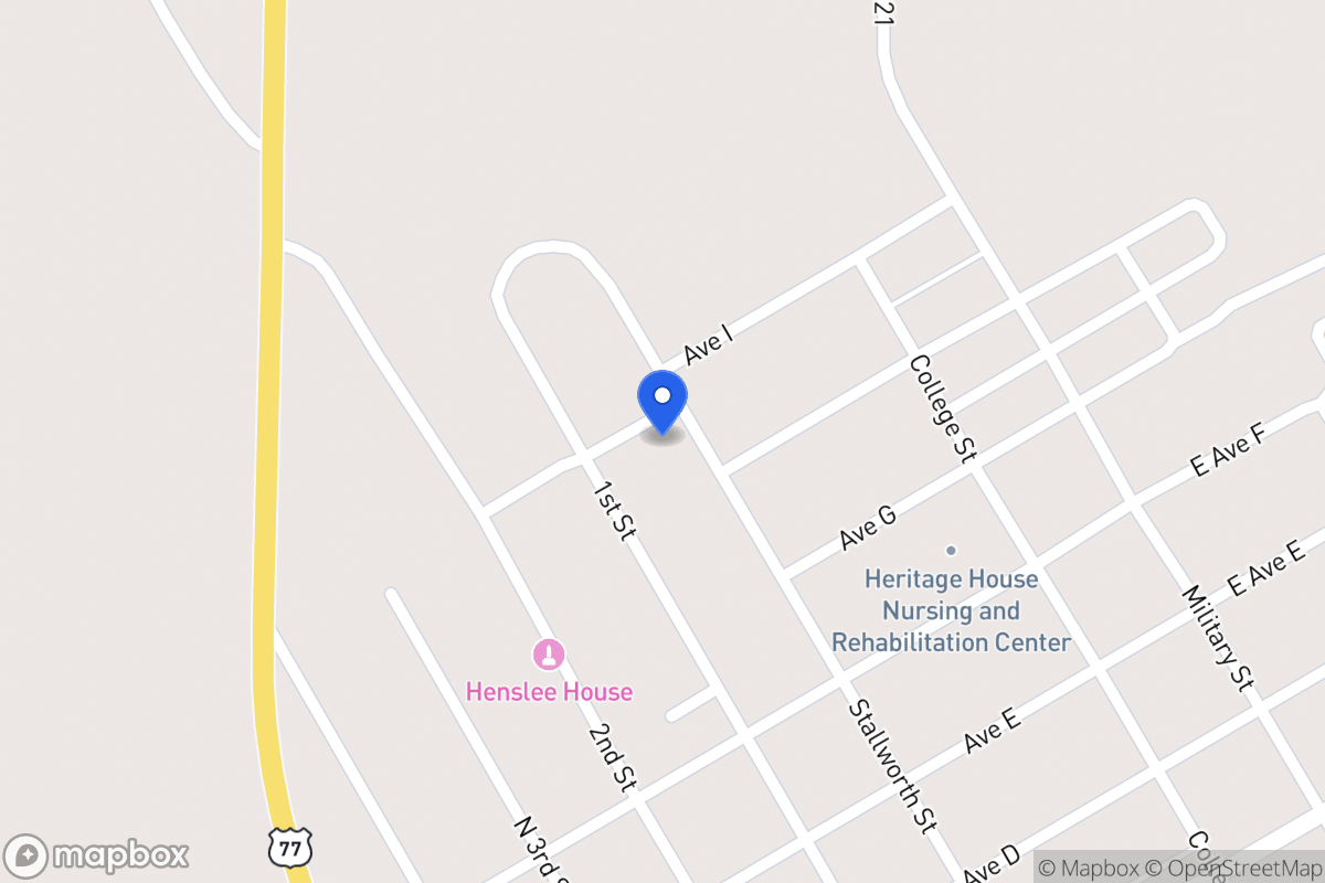 Map of 607 N Stallworth , Rosebud, Tx 76570, Rosebud