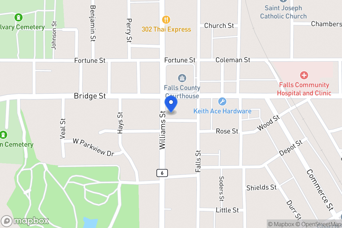 Map of Fannin St , Marlin, Tx 76661, Marlin